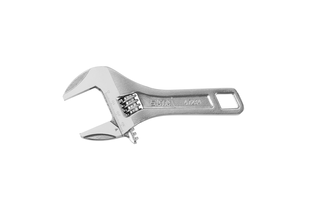 47234 Wide Jaw Short Handle Adjustable Wrench 10"
