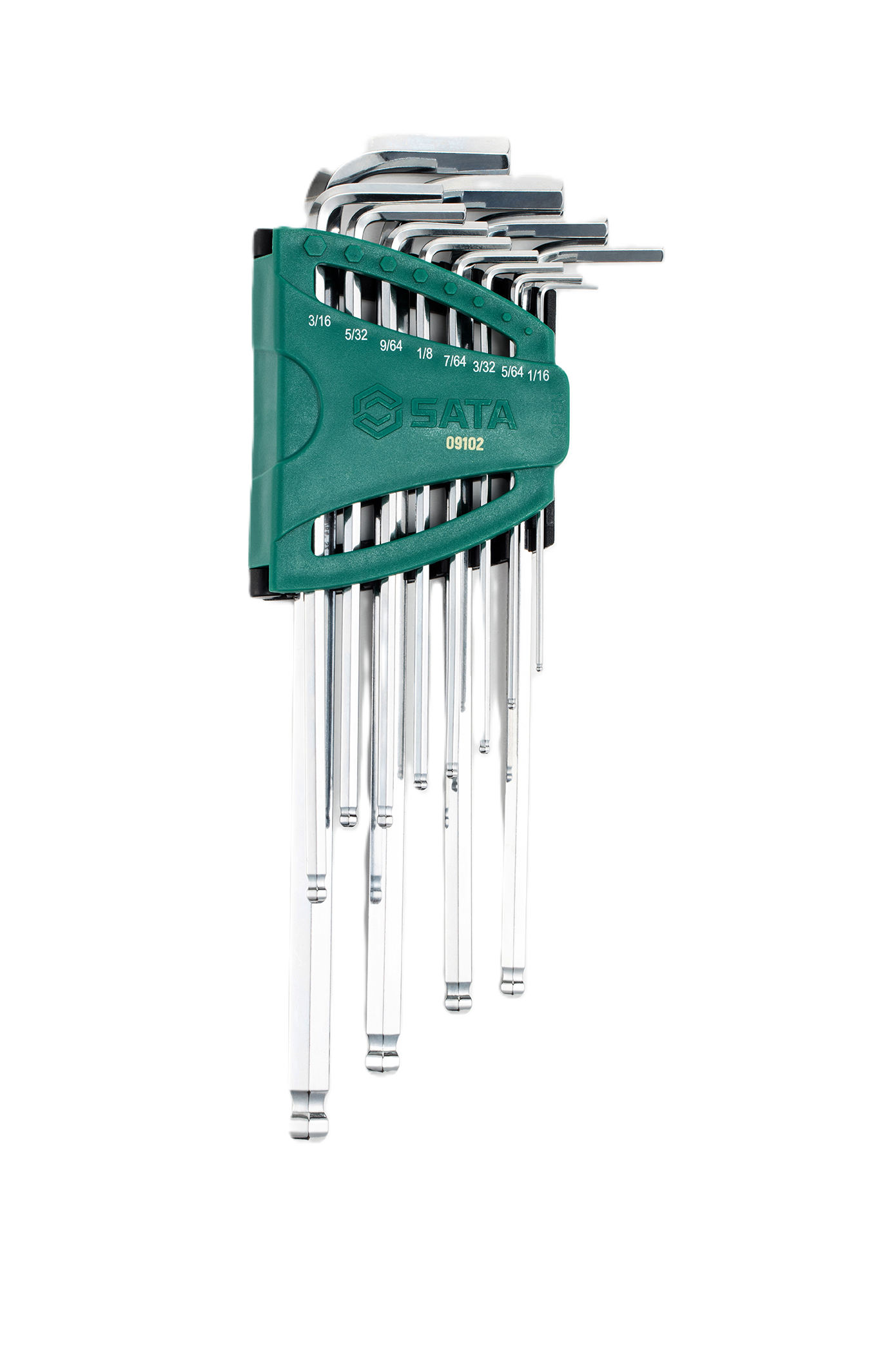 09102 12Pc. Extra Long Ball Point Hex Key Set, S.A.E.