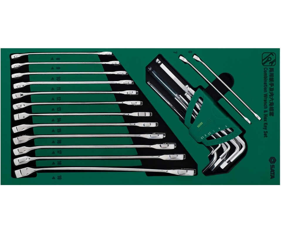 09906 23Pc. Combination Wrench & Hex Key Set