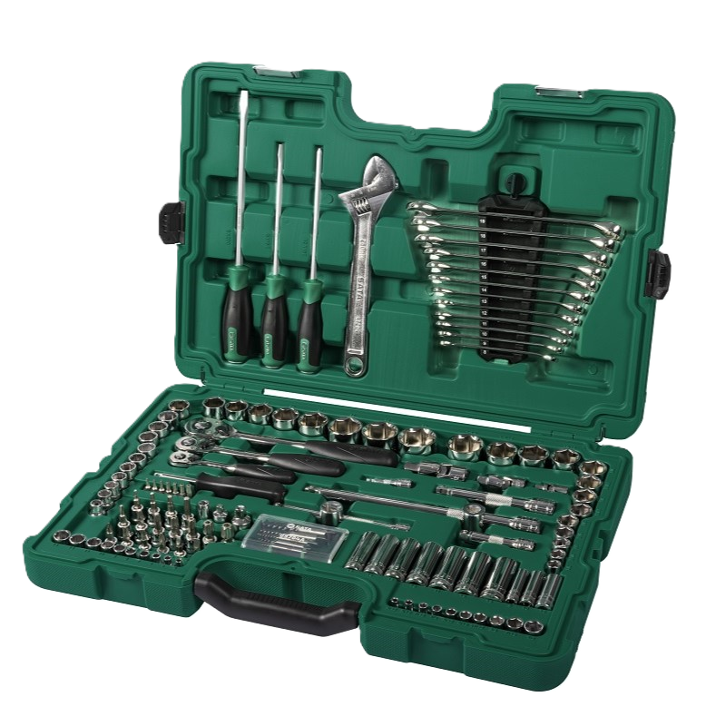 09014 124Pc. 1/4"&3/8"&1/2" Dr. Master Tool Set