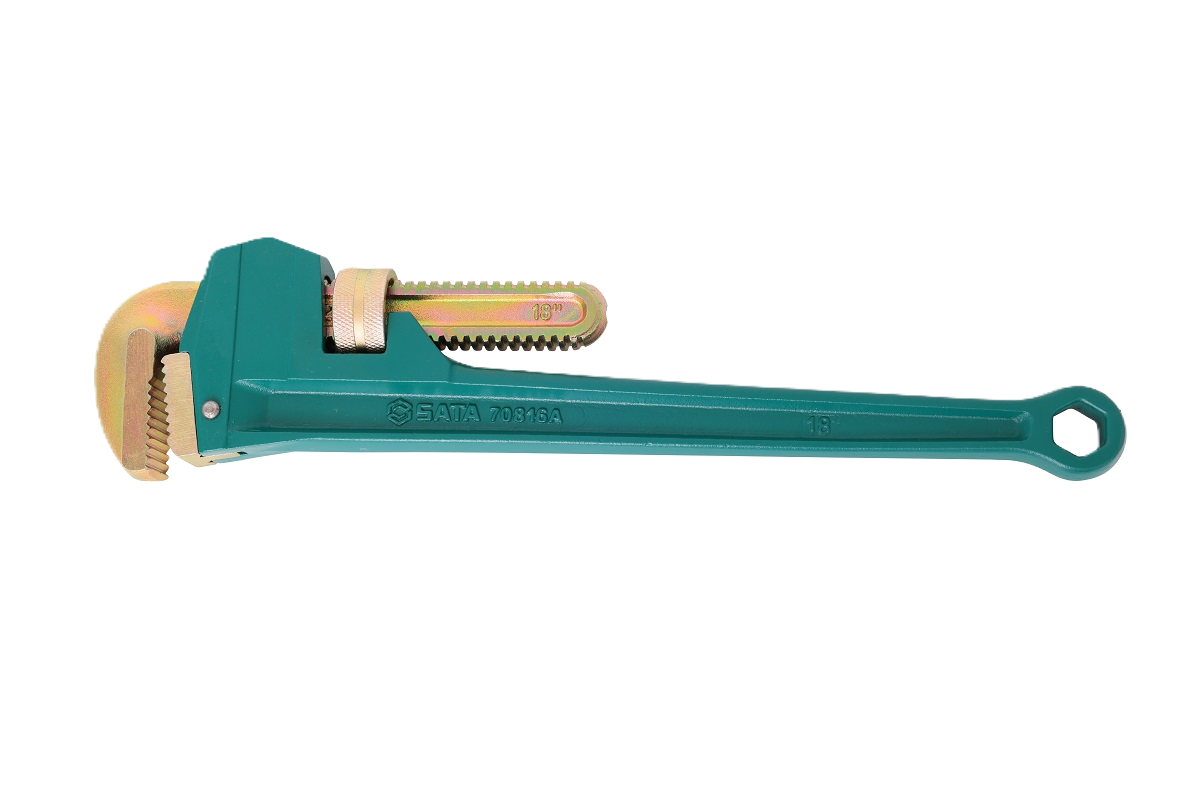 70812A Heave Duty Pipe Wrench With Titanium 8"