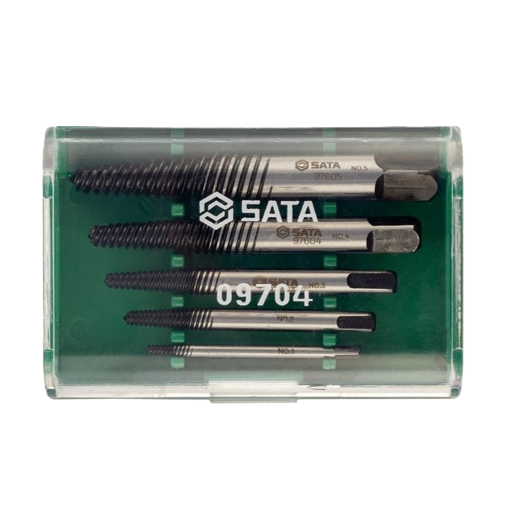 09704 5Pc. Fine Threaded Extractor Set