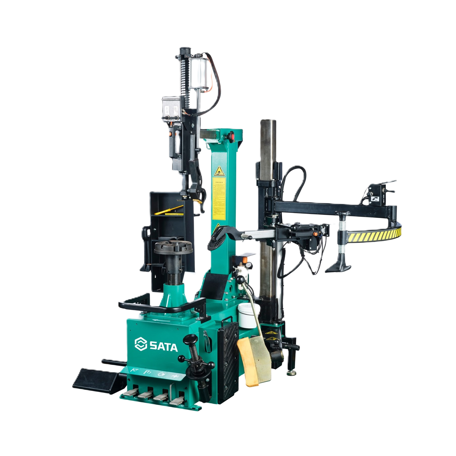 AE1027H-3 No Turntable Leverless Tilt-Tower Tire Changer with Helper (380V)