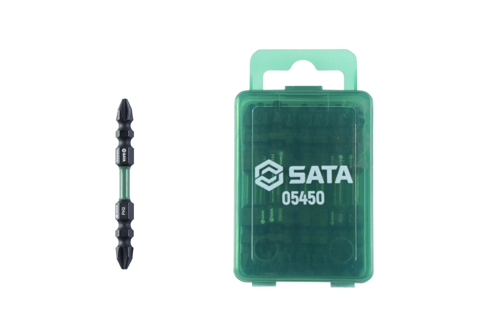 05450 10 PC 6.3mm*65mm bi-head impact bits#2