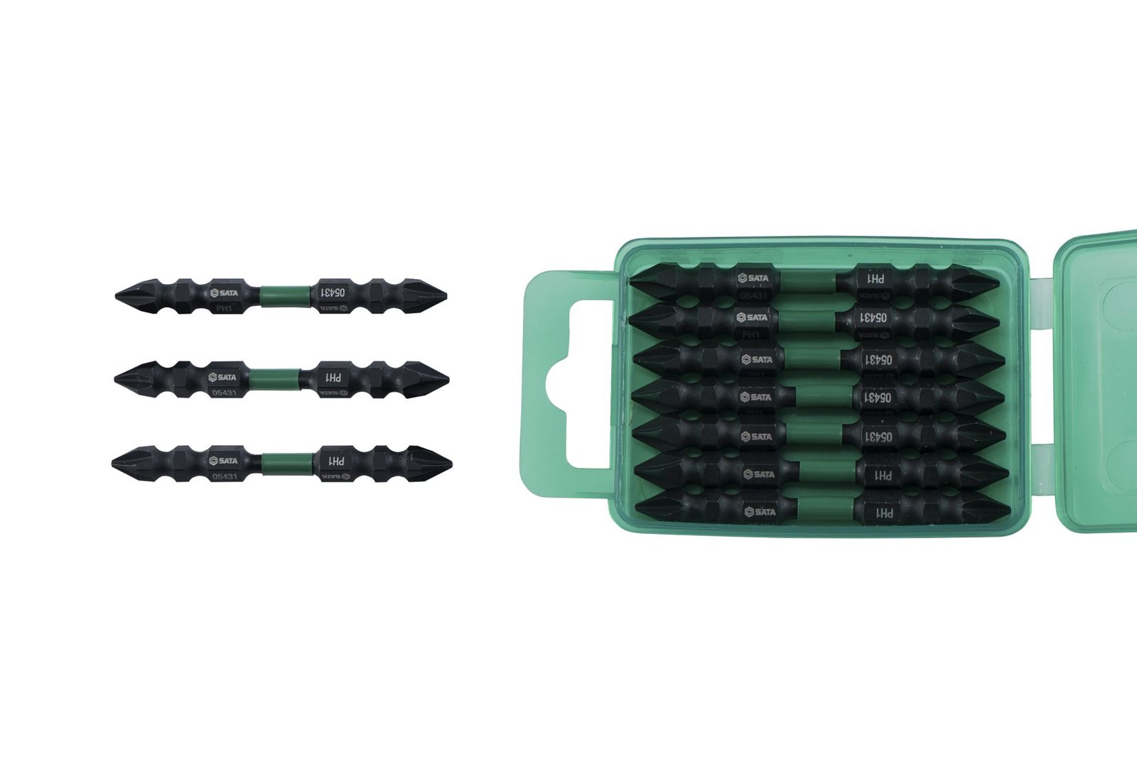 05451 10 PC 6.3mm*65mm bi-head impact bits#1